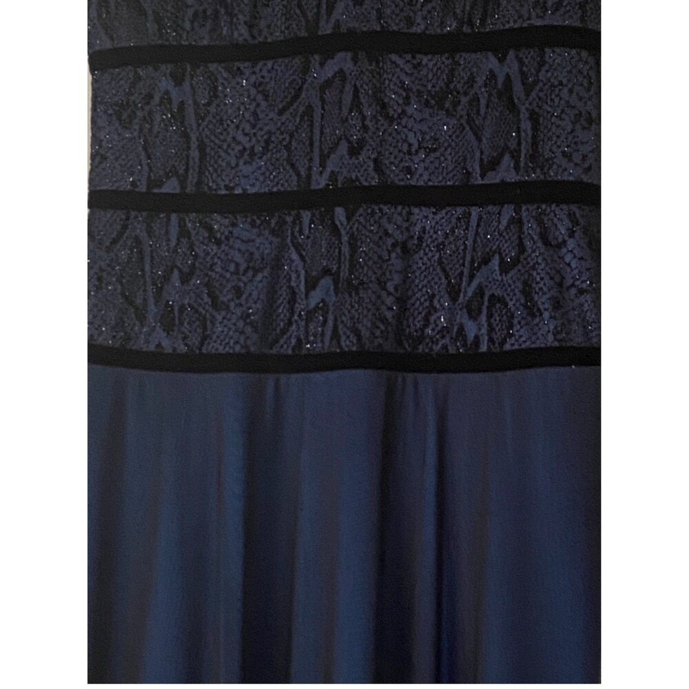 Joseph Ribkoff  Full Length Evening Gown Navy Dress size 4 - Picture 6 of 8